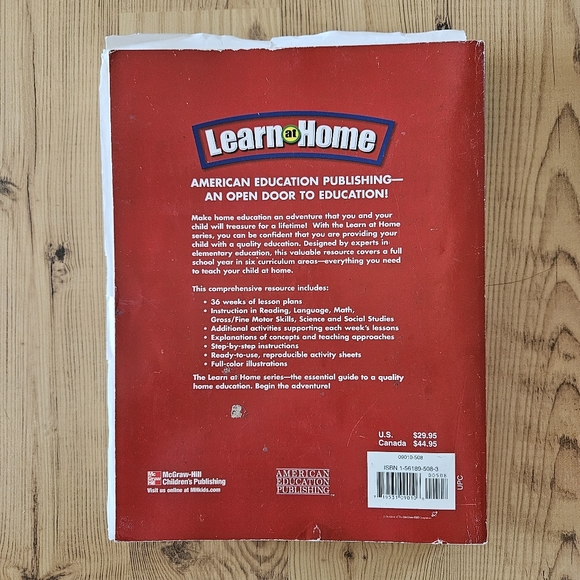 McGraw Hill Children's Learn at Home Grade K Book - Picture 2 of 5